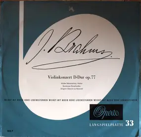Johannes Brahms - Konzert Für Violine Und Orchester In D-Dur, Op. 77
