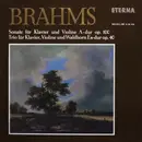 LP - Brahms - Sonate Für Klavier Und Violine A-dur Op. 100 / Trio Für Klavier, Violine Und Waldhorn Es-dur Op. 40