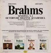 LP - Brahms - Sinfonia N. 2 / Ouverture Solenne Accademica / Danza Ungherese N. 7