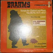 LP - Johannes Brahms/ Jerome Bunke, Hidemitsu Hayashi - Sonata For Clarinet And Piano Op. 120, No.1 In F Minor