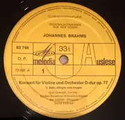 LP - Johannes Brahms - Violinkonzert * David und Igor Oistrach
