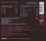 CD - Johannes Kalitzke - Vier Toteninseln / Six Covered Settings - Digipak
