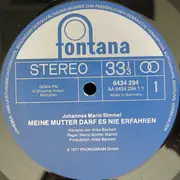 LP - Johannes Mario Simmel - Meine Mutter Darf Es Nie Erfahren