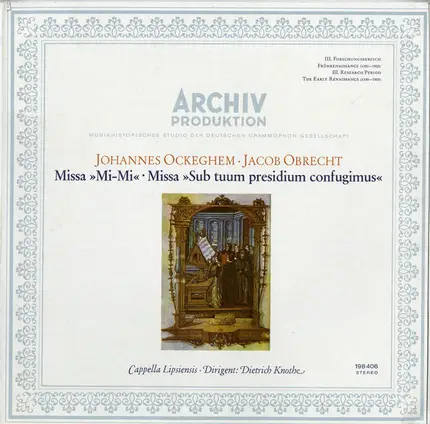Ockeghem / Obrecht - Missa »Mi-Mi» · Missa »Sub Tuum Presidium Confugimus«