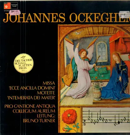 Johannes Ockeghem - Missa, Motette,, Pro Cantione Antiqua, Collegium Aureum, Bruno Turner