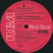 LP - Johann Georg Albrechtsberger - 2 Maultrommelkonzerte [2 Concertos For Jew's Harp & Mandora] - red seal
