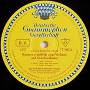 10'' - J. S. Bach / Vivaldi - Konzert D-moll f. Zwei Violinen u. Streichorch. / Concerto Grosso A-moll Op. 3 Nr. 8 - tulip rim