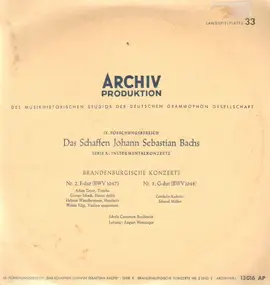 J. S. Bach - IX. Forschungsbereich Serie K · Brandenburgische Konzerte Nr. 2 Und 3