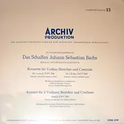 LP - Bach - 'Das Schaffen Johann Sebastian Bachs' Serie K: Instrumentalkonzerte