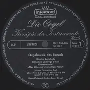 LP - Johann Sebastian Bach - Die Orgel - Königin Der Instrumente Vol. 1