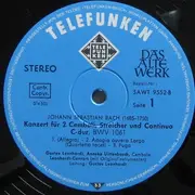 LP - Johann Sebastian Bach , Leonhardt-Consort , Gustav Leonhardt - Konzert Für 2 Cembali C-dur • Tripelkonzert a-moll*