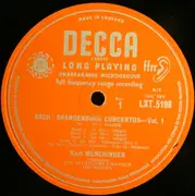 LP - Johann Sebastian Bach - Brandenburg Concertos Nos. 1, 3 & 6