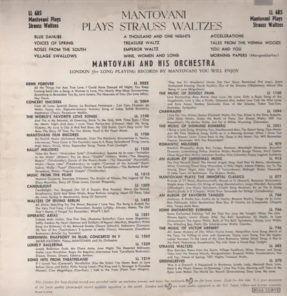 Mantovani And His Orchestra - Strauss Waltzes