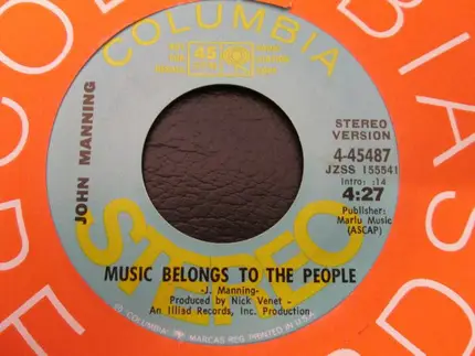 John Manning - Music Belongs To The People