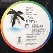 LP - John Martyn - Solid Air - White Palm Labels