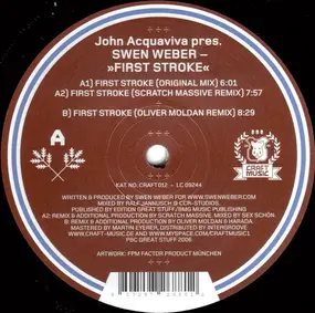 John Acquaviva pres. Swen Weber - First Stroke