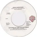 7inch Vinyl Single - John Anderson - She Sure Got Away With My Heart / Lonely Is Another State