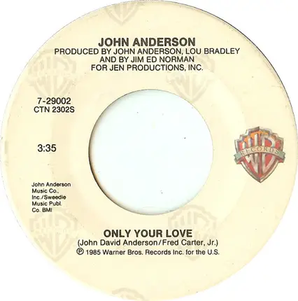John Anderson - It's All Over Now
