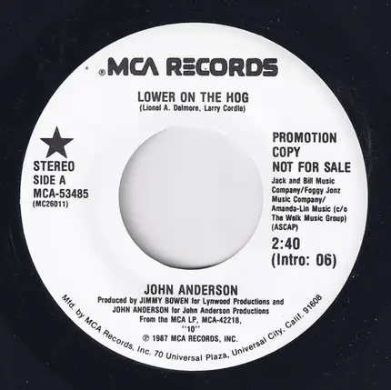 John Anderson - Lower On The Hog