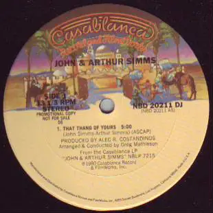 John & Arthur Simms - That Thang Of Yours