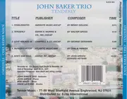 CD - John Baker Trio - Tenderly
