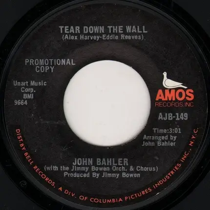 John Bahler - Tear Down The Wall / Into The Sun