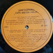 LP - John Campbell - Cape Breton Violin Music
