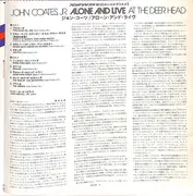 LP - John Coates, Jr - Alone And Live At The Deer Head - OBI / INLAY