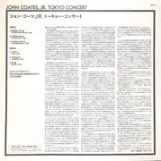 LP - John Coates, Jr - Tokyo Concert