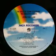 Double LP - John Coltrane - The Best Of John Coltrane - His Greatest Years - No barcode / No impulse logo