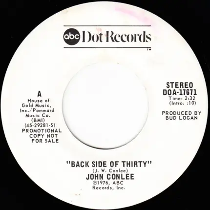 John Conlee - Back Side Of Thirty