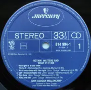 LP - John Cougar Mellencamp - Nothin' Matters And What If It Did