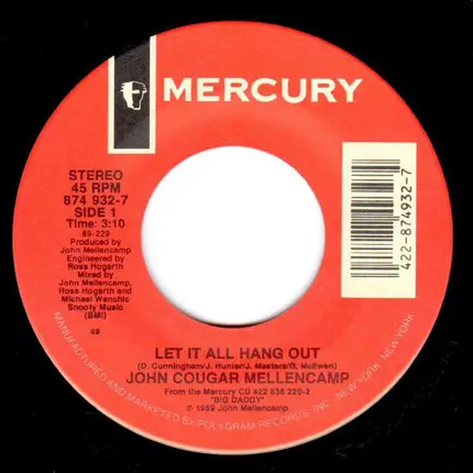 John Cougar Mellencamp - Let It All Hang Out
