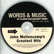 Double CD - John Cougar Mellencamp - Words & Music (John Mellencamp's Greatest Hits)
