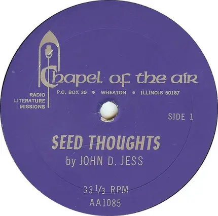 John D. Jess - Seed Thoughts