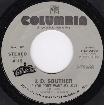 John David Souther - You're Only Lonely / If You Don't Want My Love