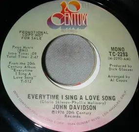 John Davidson - Everytime I Sing a Love Song