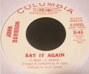 John Davidson - Say It Again