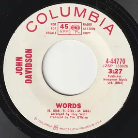 John Davidson - Words / The Wonder Of You