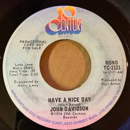 John Davidson - Have A Nice Day