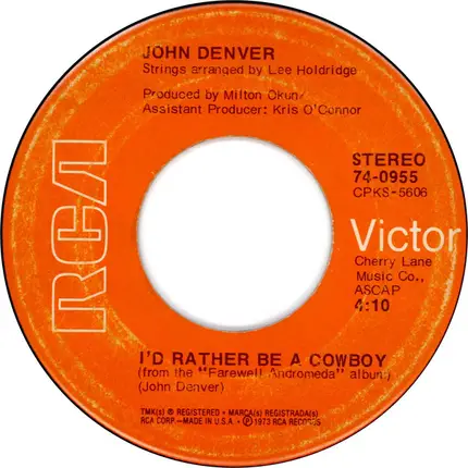 John Denver - I'd Rather Be A Cowboy