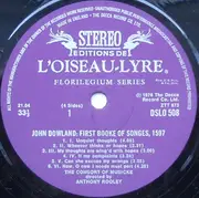 Double LP - Dowland / The Consort Of Musicke - First Booke Of Songes 1597