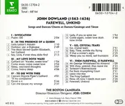 CD - John Dowland , Anne Azéma ~ Karen Clark ~ William Hite ~ Joel Frederiksen , Boston Camerata , Joel - Farewell, Unkind