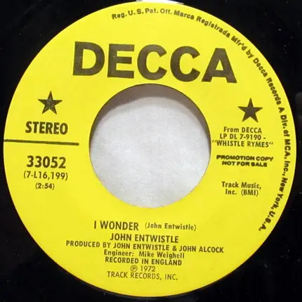 John Entwistle - I Wonder