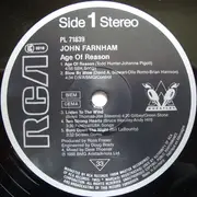 LP - John Farnham - Age Of Reason