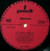 LP - John Fox And His Orchestra - The Last Waltz - Red labels