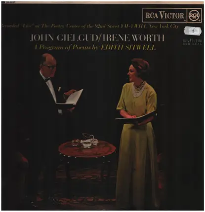 John Gielgud / Irene Worth / Edith Sitwell - A Program Of Poems By Edith Sitwell