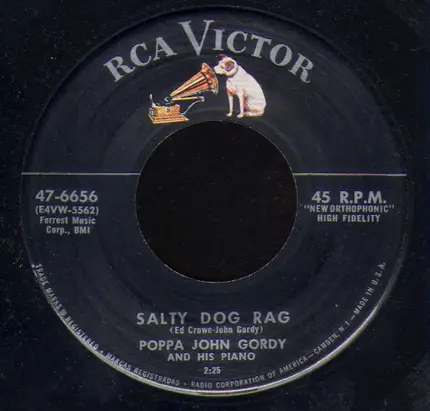 John Gordy - There'll Be No Teardrops Tonight / Salty Dog Rag