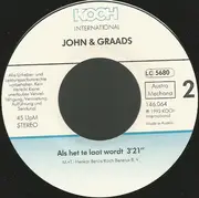 7inch Vinyl Single - John & Graads - Na Drieën Op De Knieën