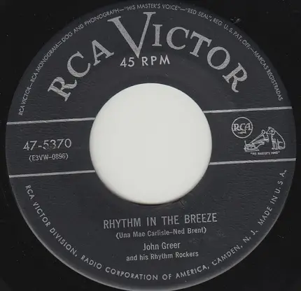 John Greer & His Rhythm Rockers - Rhythm In The Breeze / Beginning To Miss You